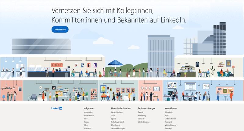 LinkedIn Vernetzungsaufruf