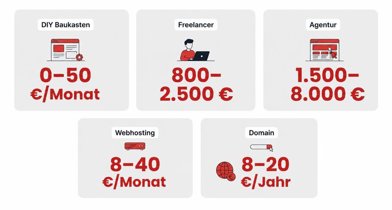 Landingpage erstellen: Aufbau, Beispiele und 10 Regeln für mehr Conversions 2 Landingpage Kosten: Ab 0€ bis 8.000€