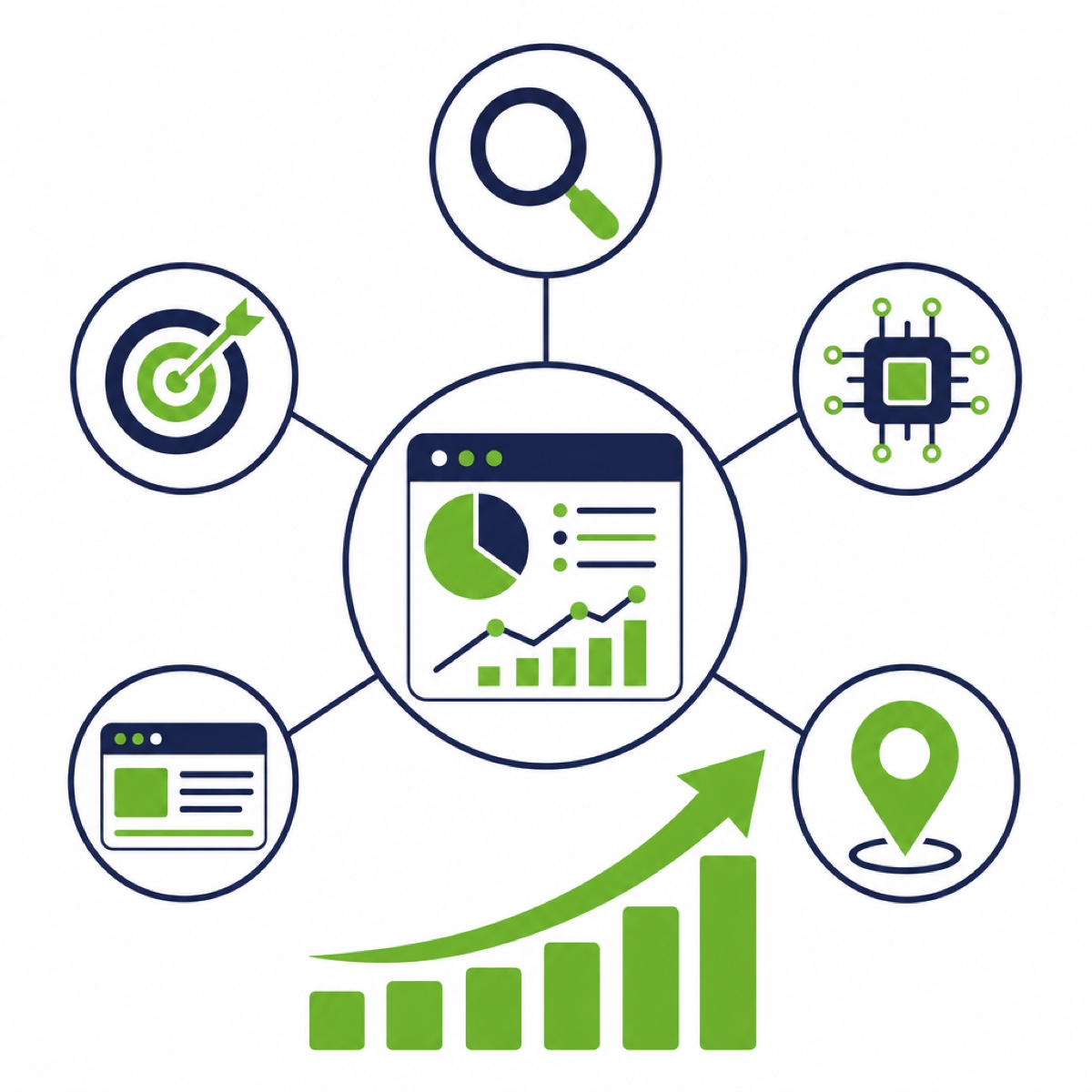 KI-Marketing für KMU – Dein digitaler Vorsprung 5 Full-Service Digital-Marketing aus einer Hand: SEO, Ads, KI, Web, Local