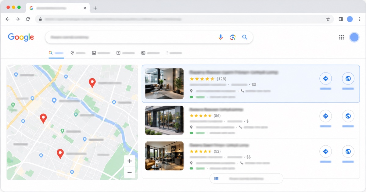 Regionale Suchmaschinenoptimierung mit Google Maps SEO 1 Google Maps Local Pack – lokales 3er-Kartenpaket