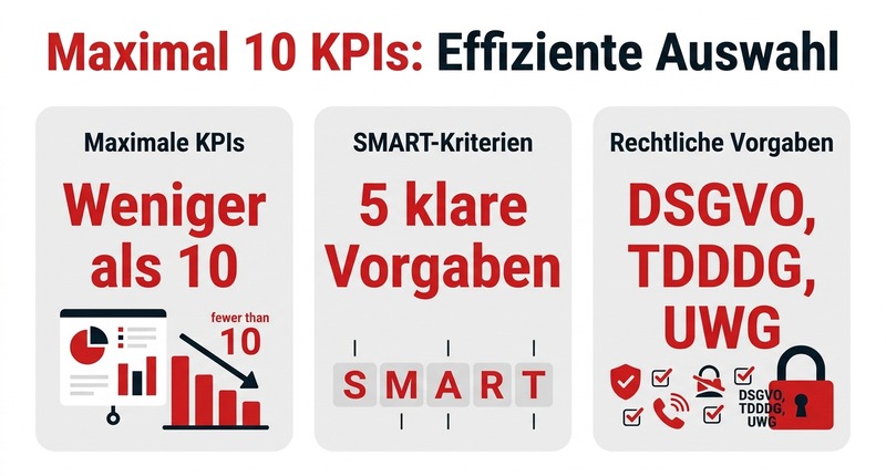 KPIs im Online Marketing: Diese Kennzahlen musst du als Unternehmer kennen 1 Maximal 10 KPIs: Effiziente Auswahl