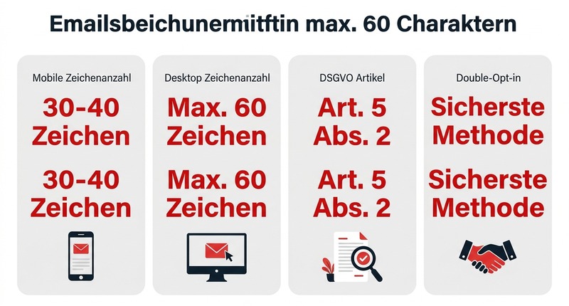 Newsletter Betreffzeilen: 25 Formeln für Öffnungsraten über 30% 1 Betreffzeilen: Max. 60 Zeichen