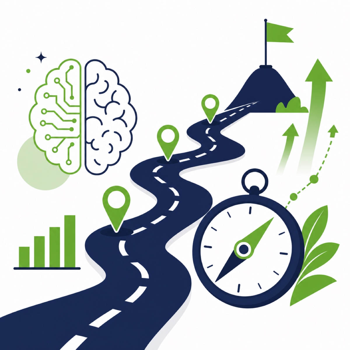 KI-Strategie & Beratung 1 KI-Strategie-Beratung: Roadmap mit KI-Kompass zum Ziel